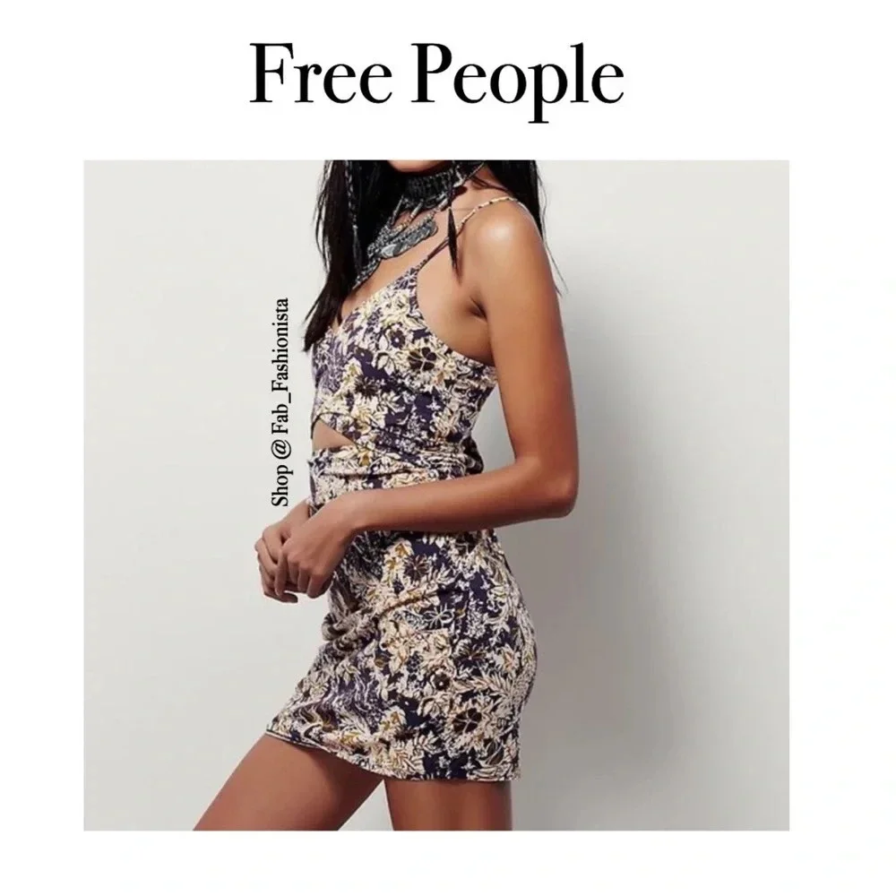 Free People Floral Mini dress Size Small